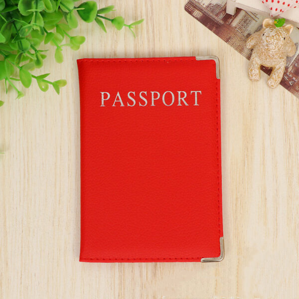 Pu Leather Passport Holder Passport Case - Image 2