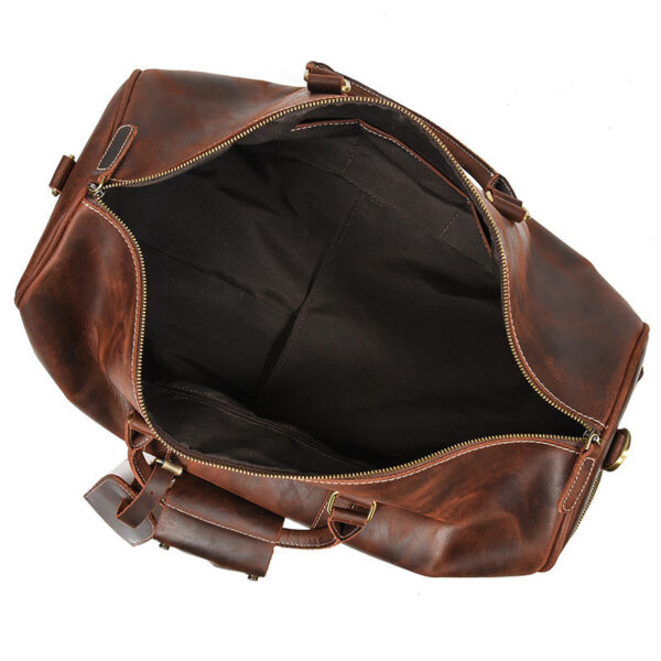 Leather Retro Duffel Bag - Image 5