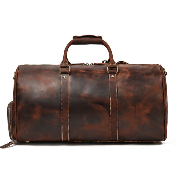 Leather Retro Duffel Bag - Image 3