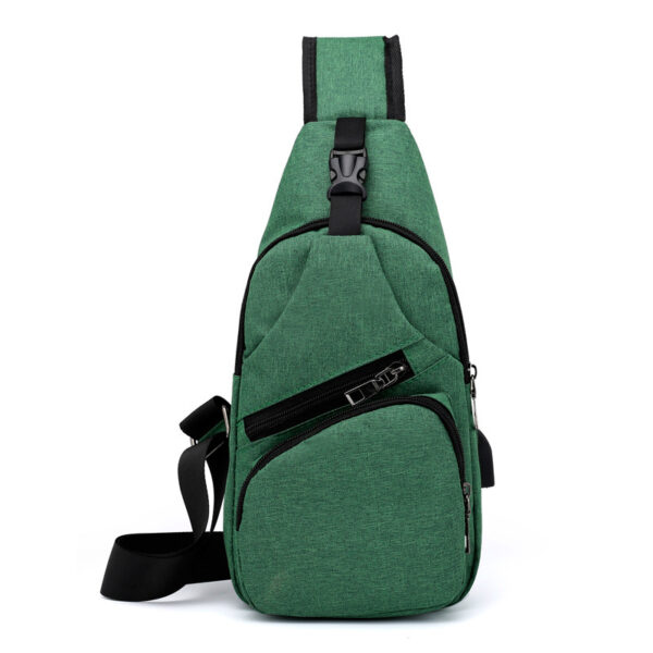 Mens Sling Shoulder Bag W/ USB Charging - Image 9