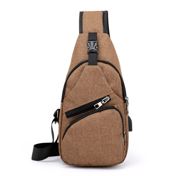Mens Sling Shoulder Bag W/ USB Charging - Image 4