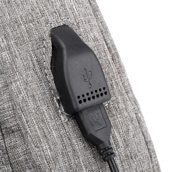 Mens Sling Shoulder Bag W/ USB Charging - Image 6