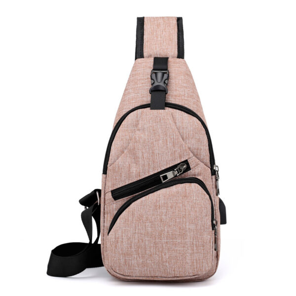 Mens Sling Shoulder Bag W/ USB Charging - Image 8