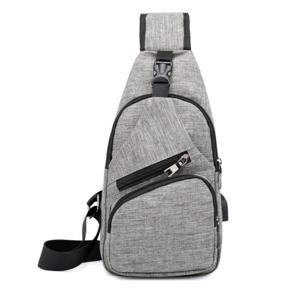 Mens Sling Shoulder Bag W/ USB Charging - Image 7