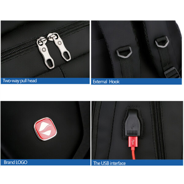 College Student Hard Shell Computer Backpack - Image 5