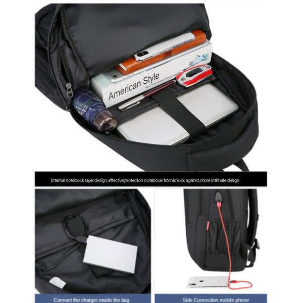 College Student Hard Shell Computer Backpack - Image 6