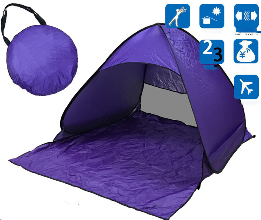 Tent Free To Build Camping Beach Sunscreen Tent Quick Outdoor Camping Tent - Image 4