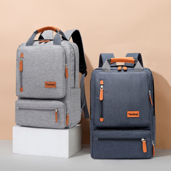 Casual Business Men Computer Backpack Light 15.6-inch Travel Bagpack New Lady Anti-theft Laptop Backpack Gray Blue Mochila - Image 5