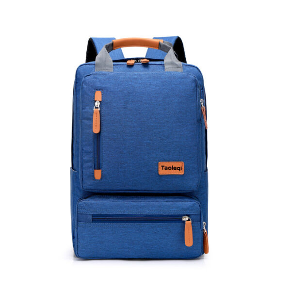 Casual Business Men Computer Backpack Light 15.6-inch Travel Bagpack New Lady Anti-theft Laptop Backpack Gray Blue Mochila - Image 2