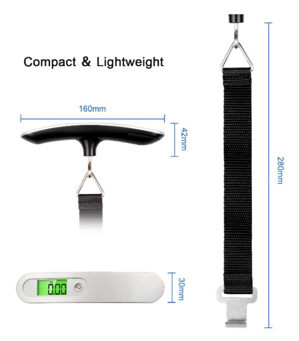 Selling T scale portable portable electronic baggage scale 50kg outdoor travel small scale - Image 4