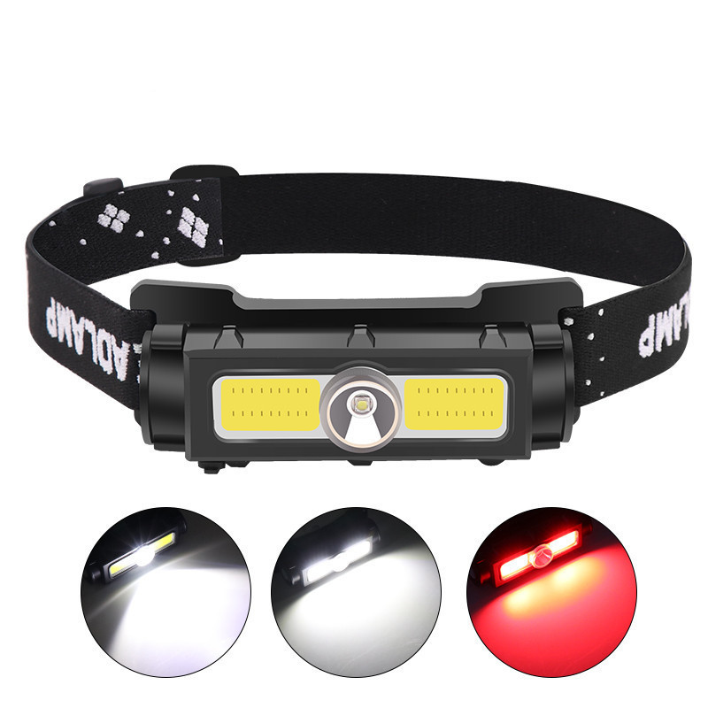 Flood Light Headlamp Fishing Lamp Built-in Battery - Image 2