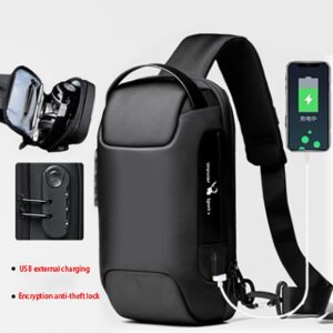 Oxford Waterproof USB Anti-theft Crossbody Shoulder Bag