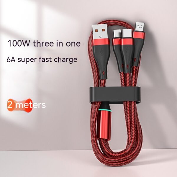 3-in-1 6A Fast Charging Data Cable - Image 7
