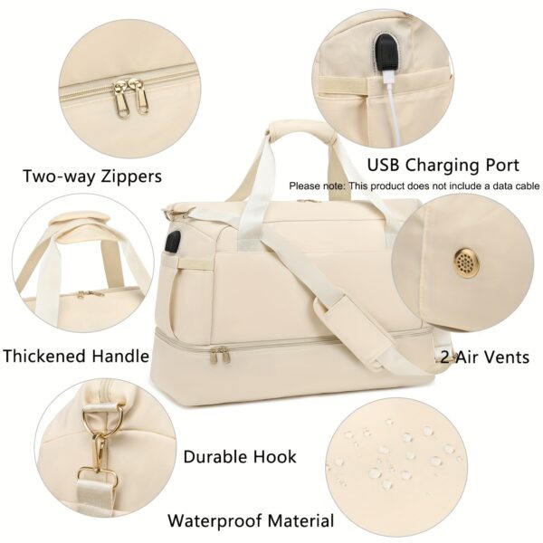 Women's Multipocket Travel Duffel Bag - Image 6