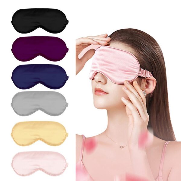 Silk Sleep Natural Sleeping Eye Mask Eyeshade Cover - Image 2