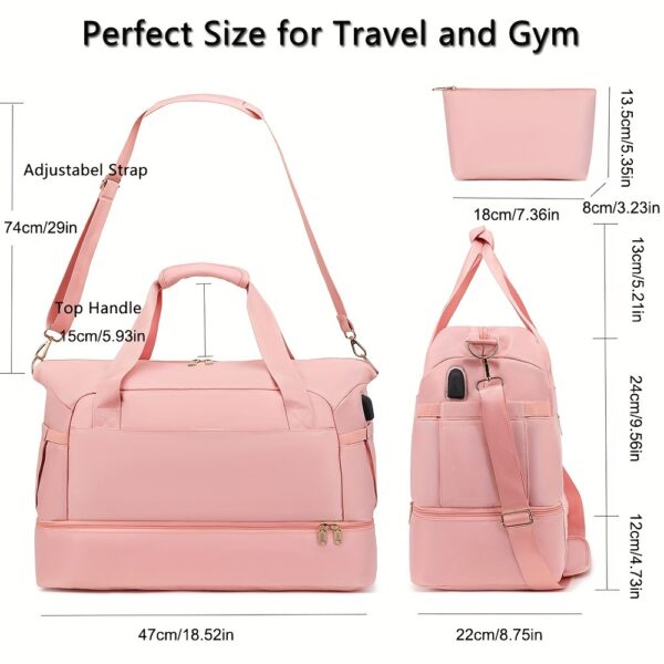 Women's Multipocket Travel Duffel Bag - Image 7