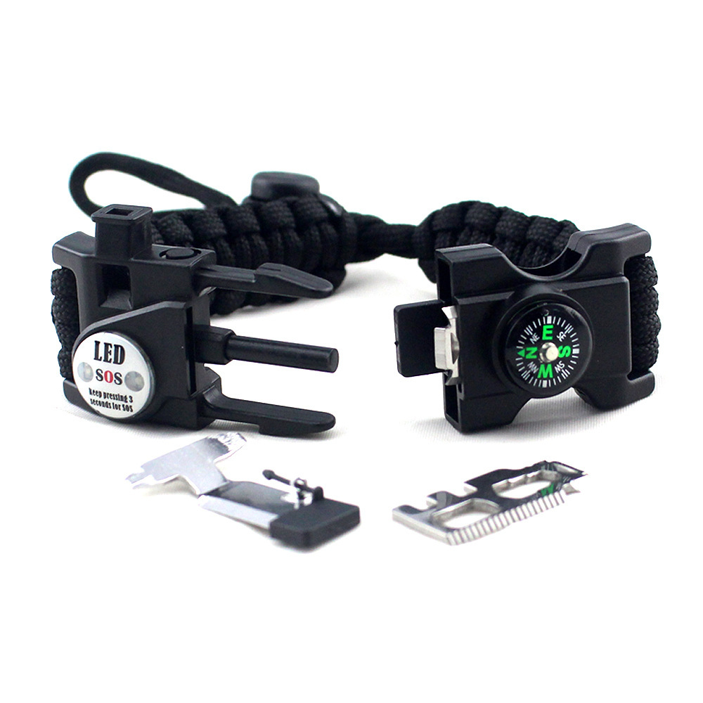 Parachute Cord Braided Adjustable Survival Bracelet - Image 4
