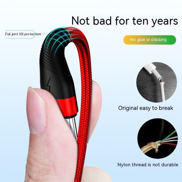 3-in-1 6A Fast Charging Data Cable - Image 4