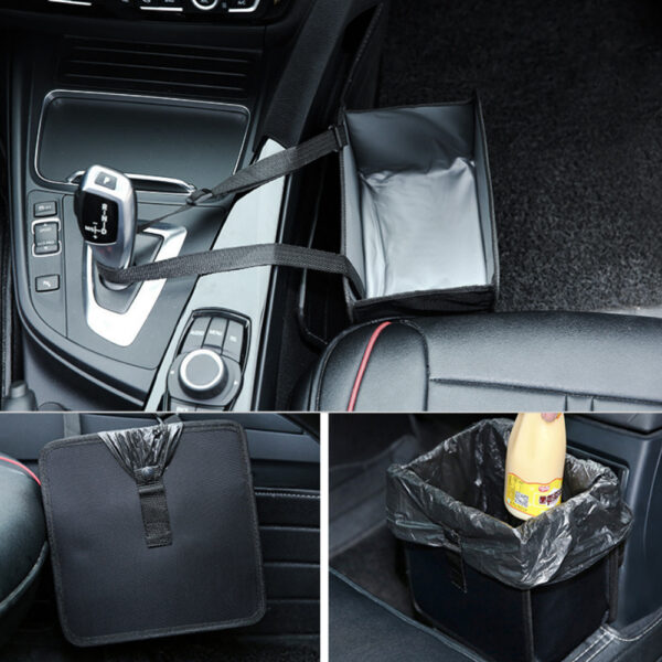 Practical Foldable oxford car storage bag for toys clothes seat buckles wastebasket SUV Trunk Organizer for car Garbage bag - Image 2