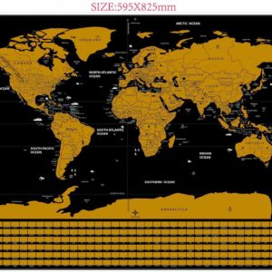 Scrapable world map