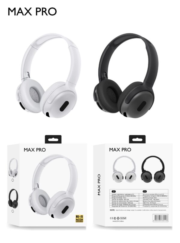 Foldable Wireless Bluetooth Stereo Noise Cancelling Headphones - Image 6