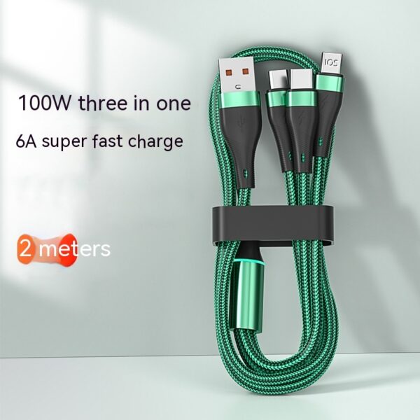 3-in-1 6A Fast Charging Data Cable - Image 6