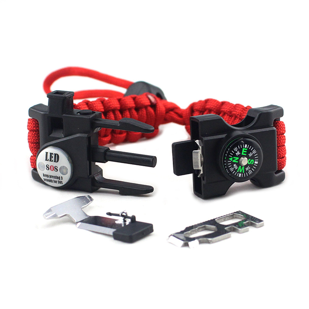 Parachute Cord Braided Adjustable Survival Bracelet - Image 10