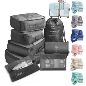 8-piece Set Luggage Divider Bag Travel Storage Clothes Packing Cube Bag