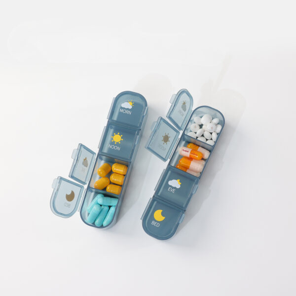 PILL ORGANIZER 1 Week Sealed Pill Box 21 Compartments 28 Compartments - Image 6