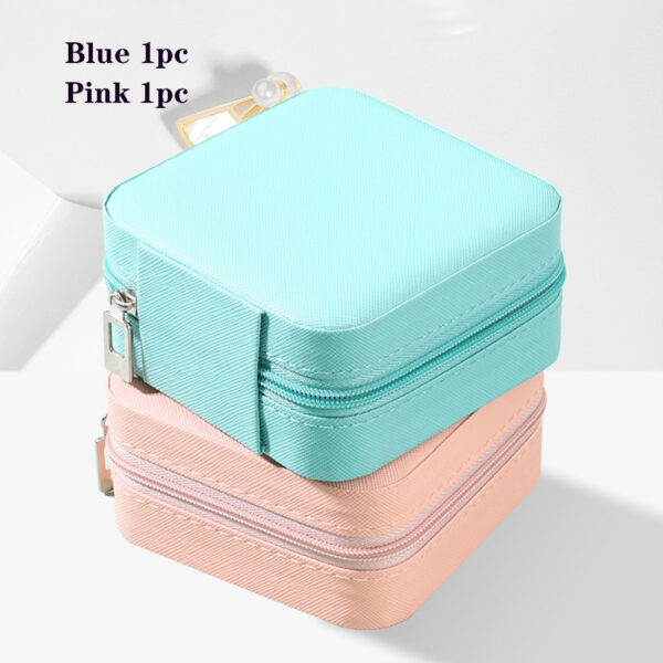 2pcs Portable Leather Jewelry Storage Boxes - Image 5