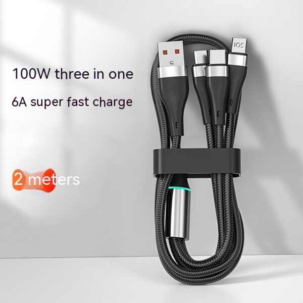 3-in-1 6A Fast Charging Data Cable - Image 8