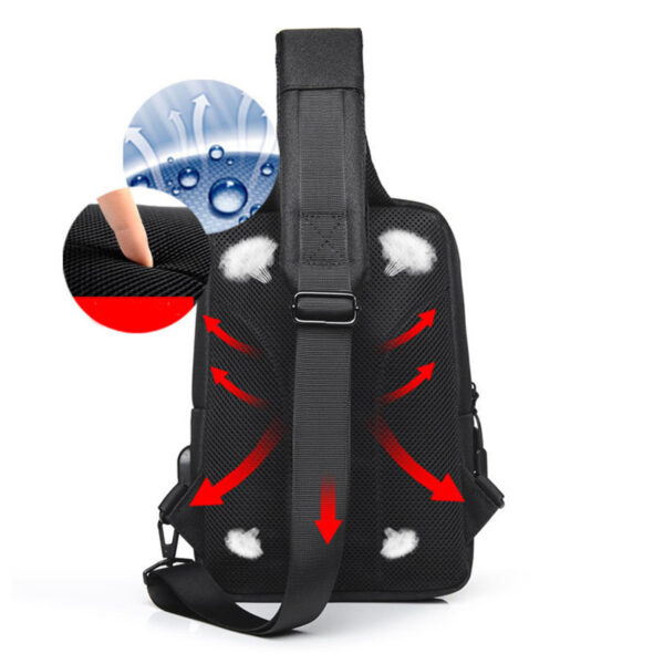 Men Chest Bag Shoulder Bags Crossbody Sling Backpack - Image 6