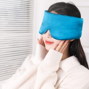 Silk Sleeping Eye Mask Velcro Double-sided Silk