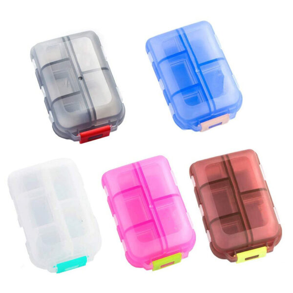 Travel Pill Organizer 10 Grid  Moisture Proof Pills Box For Pocket Purse Daily Pill Case Portable Medicine Vitamin Holder Container - Image 6