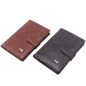 PU Passport Card Slot Passport Holder Buckle Ticket Holder