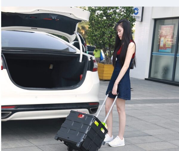 Car Trunk Organizer Auto Trolley Suitcase Travel Suitcase For Car Draw Bar Box For Shipping Storage Box For Car Boot - Image 7