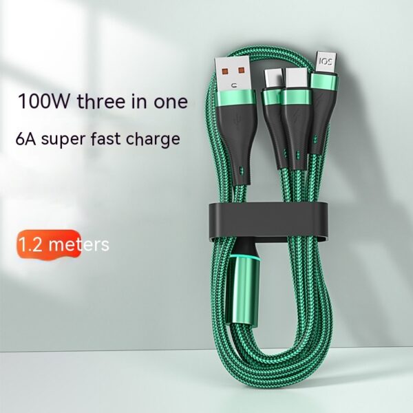 3-in-1 6A Fast Charging Data Cable - Image 5