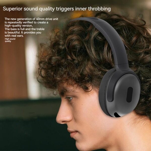 Foldable Wireless Bluetooth Stereo Noise Cancelling Headphones - Image 2